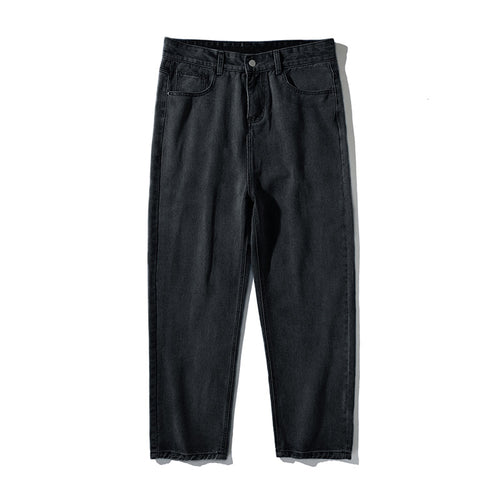 Damen Hochgeschnittene Cropped-Denimhose mit tapered Bein und rohem Saum Drune