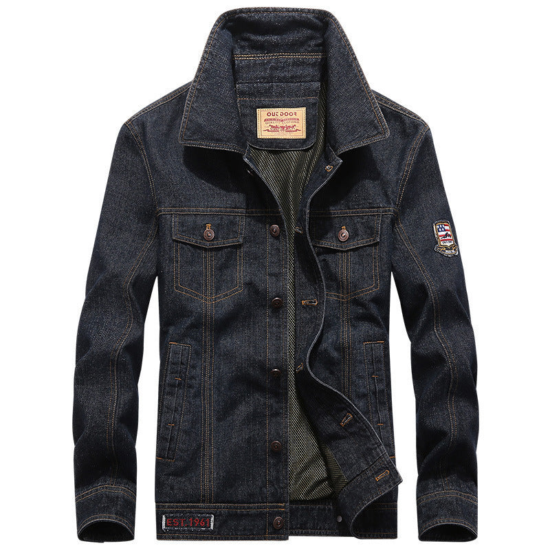 Herren Klassische Jeansjacke Drune