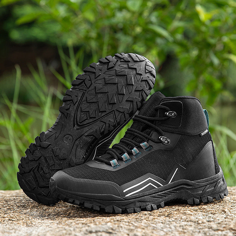 Damen Knöchelhohe leichte Wander‑ und Trekkingstiefel mit gepolstertem Schaft Drune