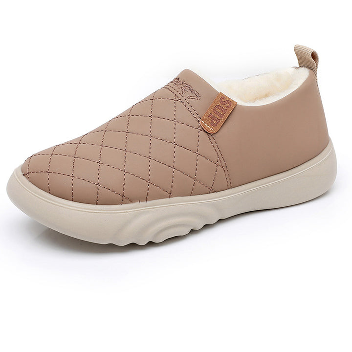 Damen Bequeme und warme Hausschuhe mit kuscheligem Innenfutter Drune