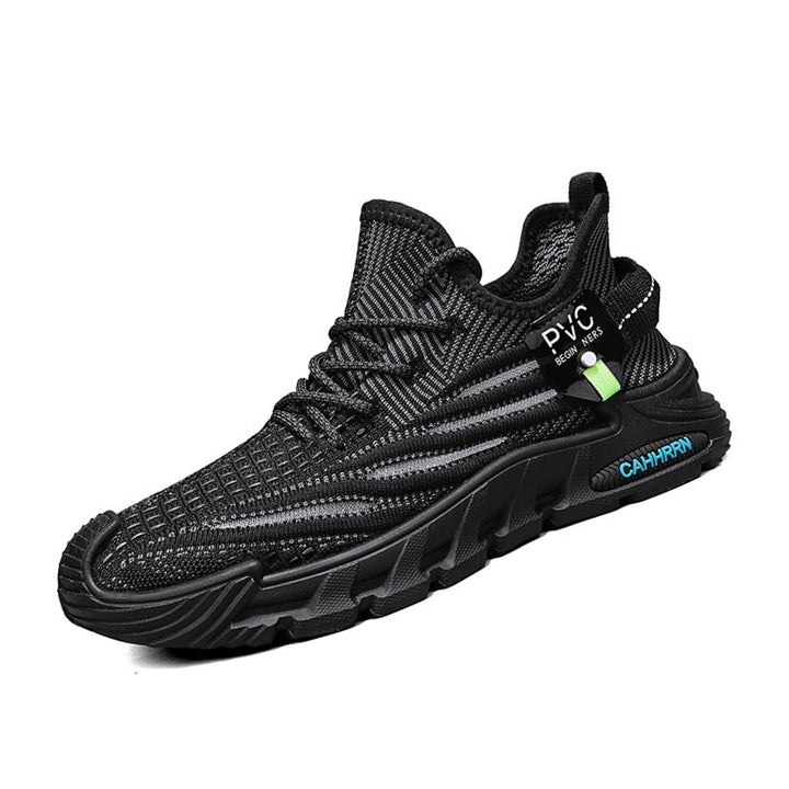 Herren leichte gestrickte Trail‑Sneaker mit sockenähnlichem Einstieg und stoßdämpfender Profilsohle Drune