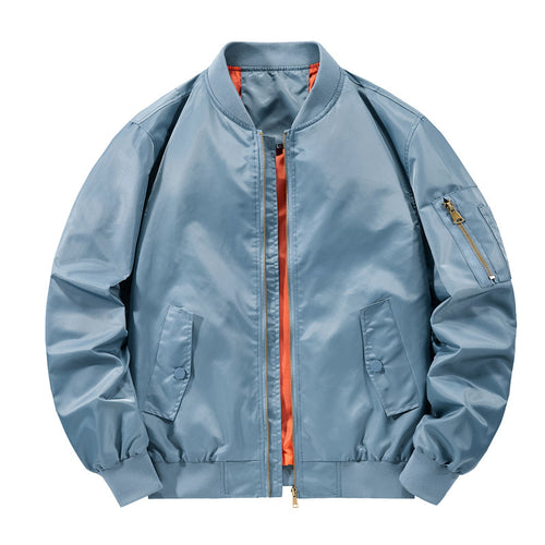 Herren leichter Pilotenbomber mit kontrastfutter und Ärmel‑Utilitytasche Drune