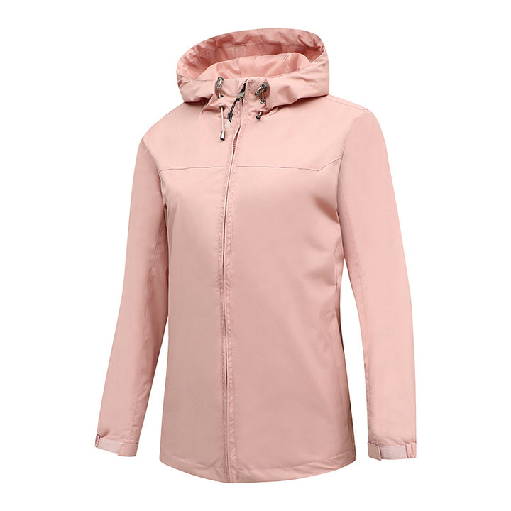 Herren ultraleichte packbare Regenjacke mit verstellbarer Kapuze und elastischen Manschetten Drune