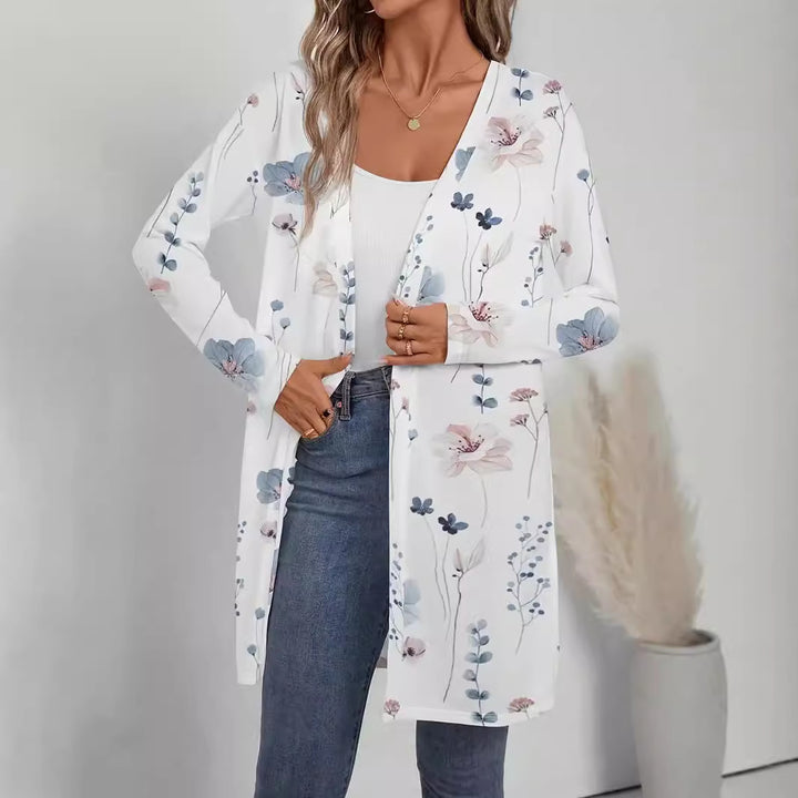 Damen Florale Kimono-Jacke Drune