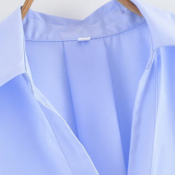 Damen Bluse mit weitem Schnitt und eleganten Ärmeln Drune