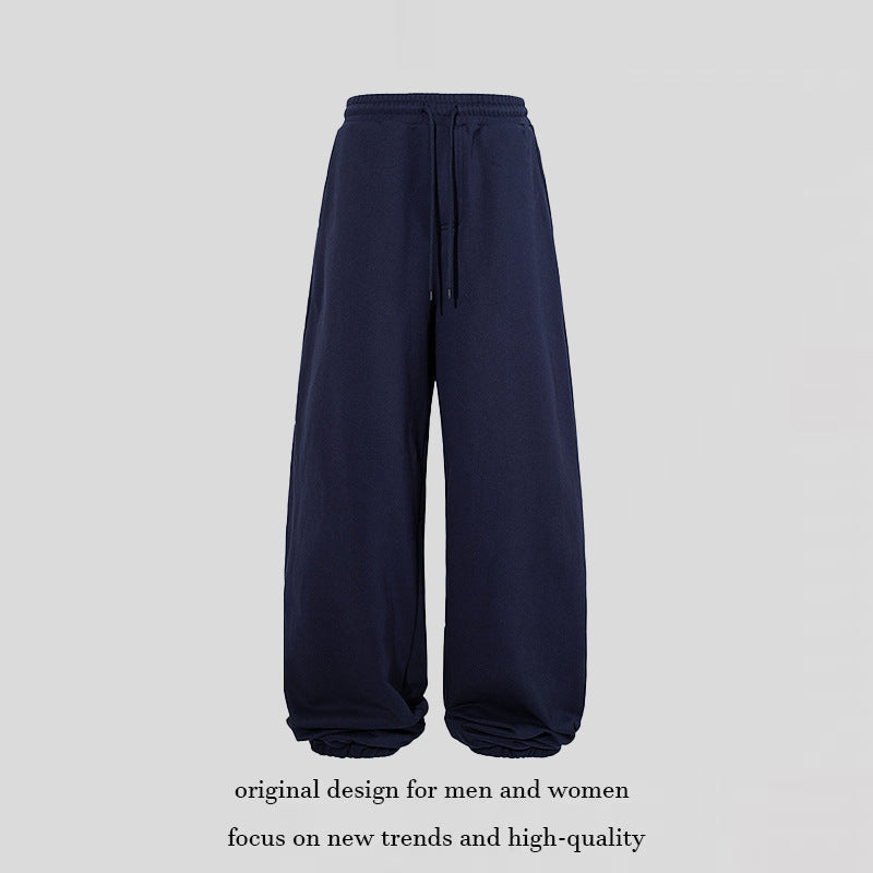 Damen Extraweite Palazzo-Sweathose mit hohem Komfortbund und Ballon-Saum Drune