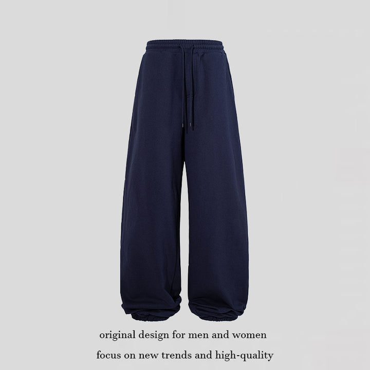 Damen Extraweite Palazzo-Sweathose mit hohem Komfortbund und Ballon-Saum Drune