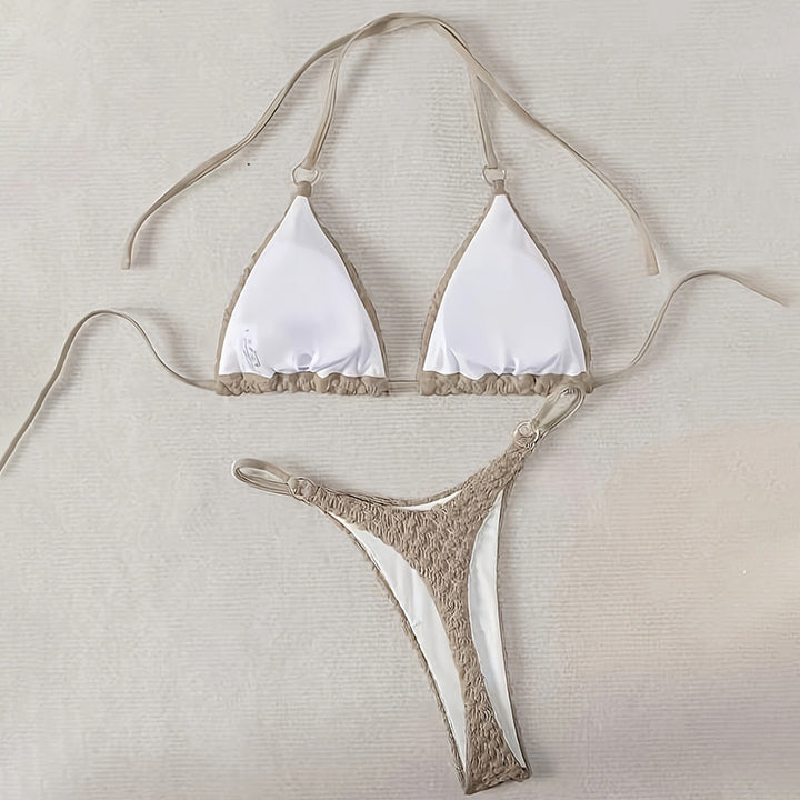 Damen Triangel-Bikini mit geflochtener Struktur Drune