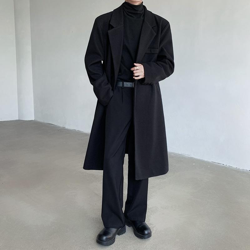 Herren Eleganter Wollmantel Drune