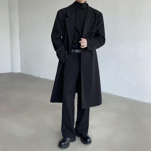 Herren Eleganter Wollmantel Drune