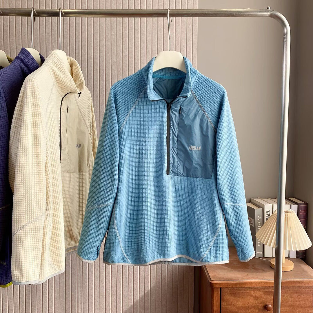 Damen funktionelles Fleece-Pullover mit kurzer Reißverschlussfront Drune