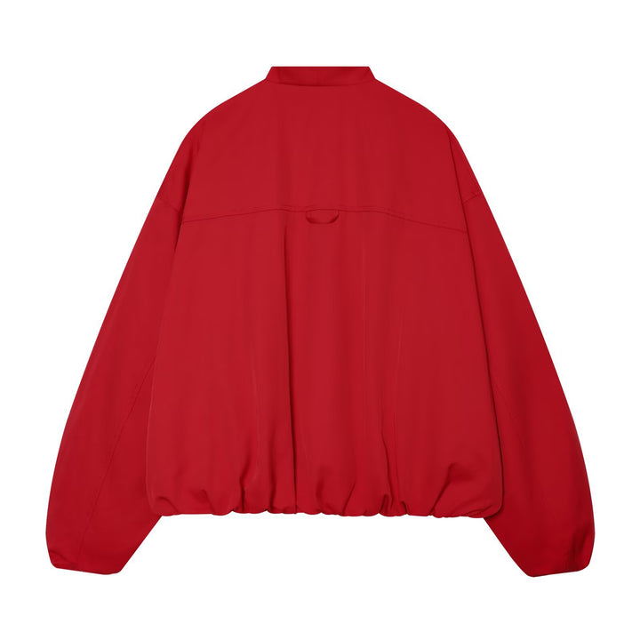 Damen Oversized Bomberjacke mit Schalkragen, Raglanärmeln und elastischem Saum Drune