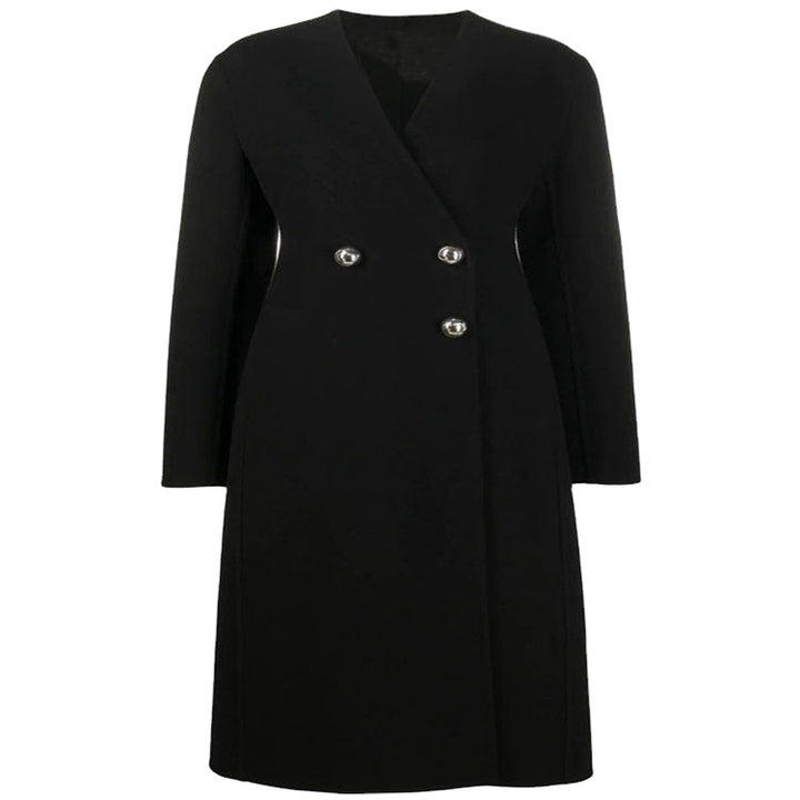Damen Einreihiger Midimantel im Clean‑Tailoring mit dezenten Metallknöpfen und taillierter Naht Drune