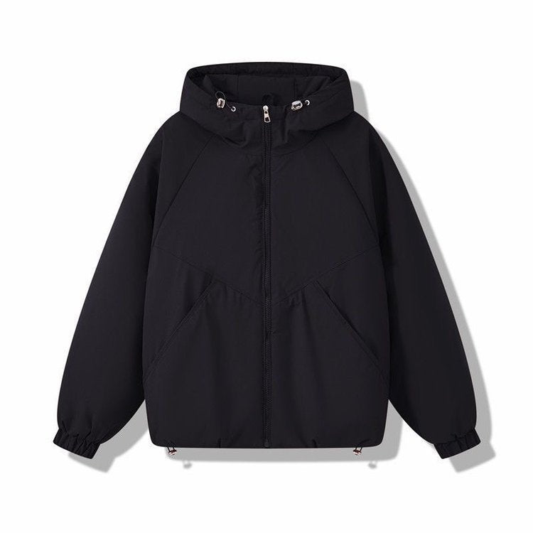 Damen Leicht wattierte Kapuzenjacke mit Raglanärmeln, elastischen Bündchen und verstellbarem Saum Drune