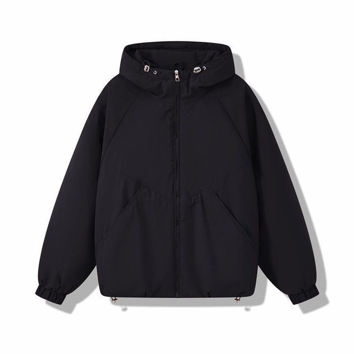 Damen Leicht wattierte Kapuzenjacke mit Raglanärmeln, elastischen Bündchen und verstellbarem Saum Drune