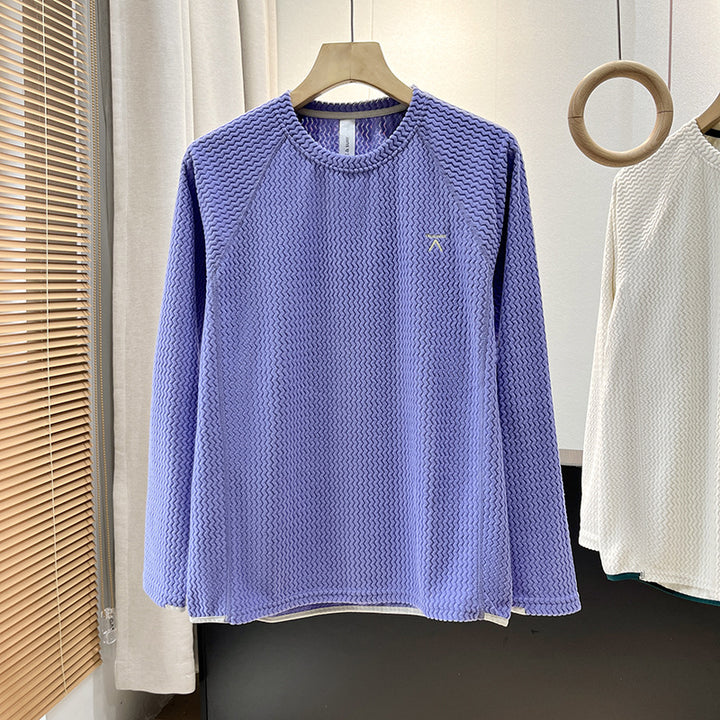 Damen stilvolles Langarmshirt mit strukturiertem Design Drune