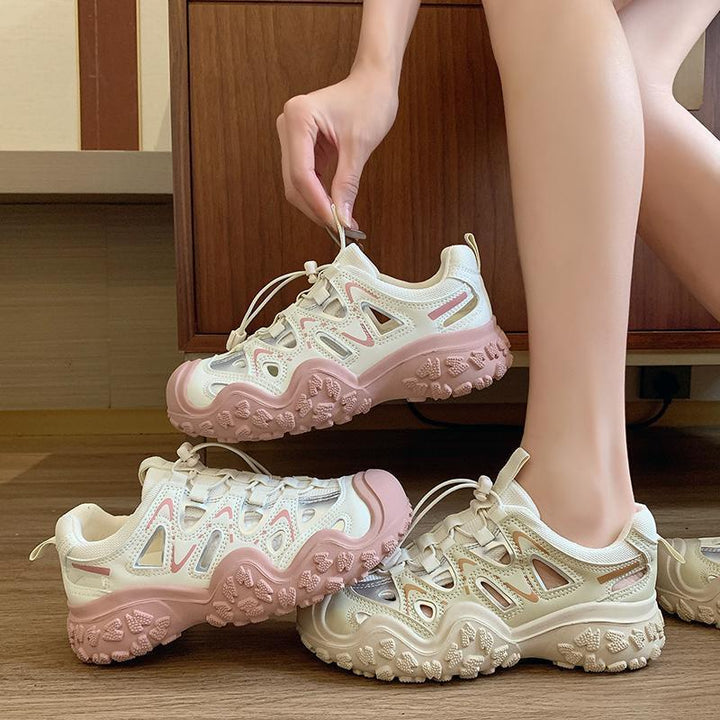 Damen Sportliche Sneakers mit rutschfester Sohle und atmungsaktivem Obermaterial Drune