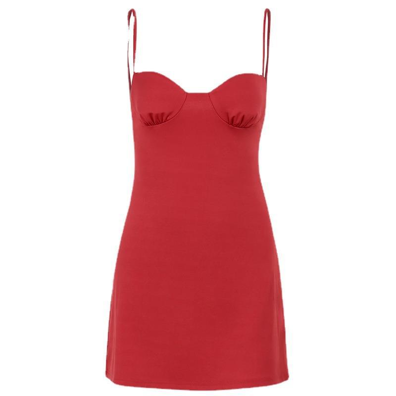 Damen Figurbetontes Minikleid mit trägerlosem Design und elegantem Schnitt Drune