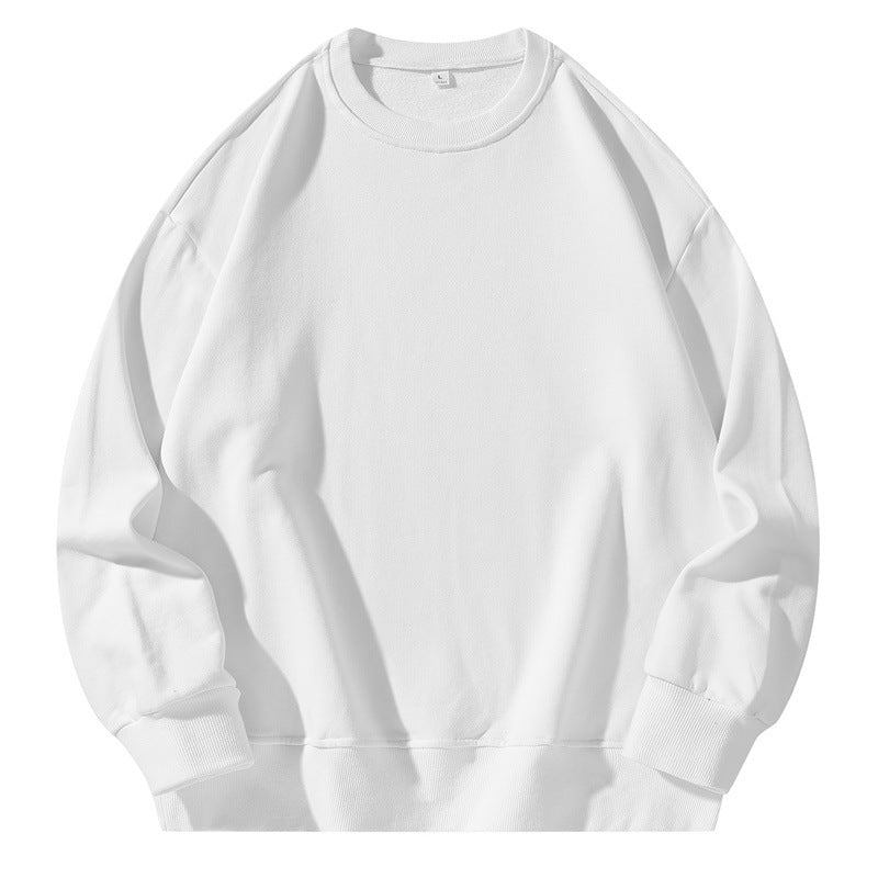 Unisex Oversize-Sweatshirt mit Rundhalsausschnitt, überschnittener Schulter und geripptem Saum Drune