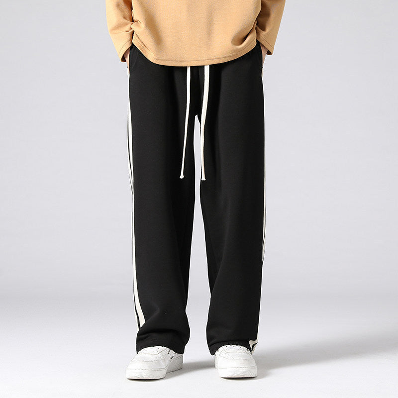 Herren Relaxed-Fit Lounge‑Hose mit markanten Seitenstreifen & verstellbarem Tunnelzug Drune