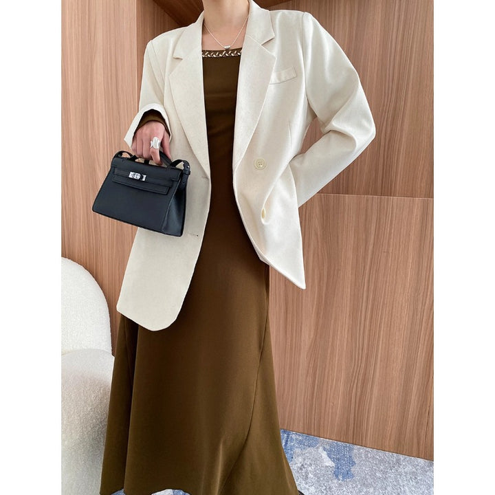 Damen eleganter Blazer im Oversized-Stil mit stilvollen Details Drune