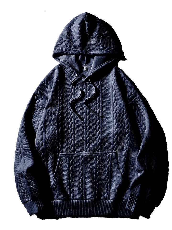 Herren Kapuzenpullover mit strukturiertem Muster Drune