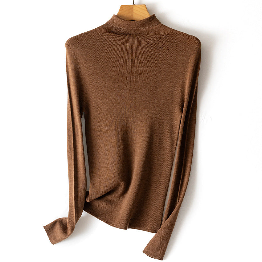 Damen Leichter Feinstrick-Rollkragenpullover mit fließender Passform Drune