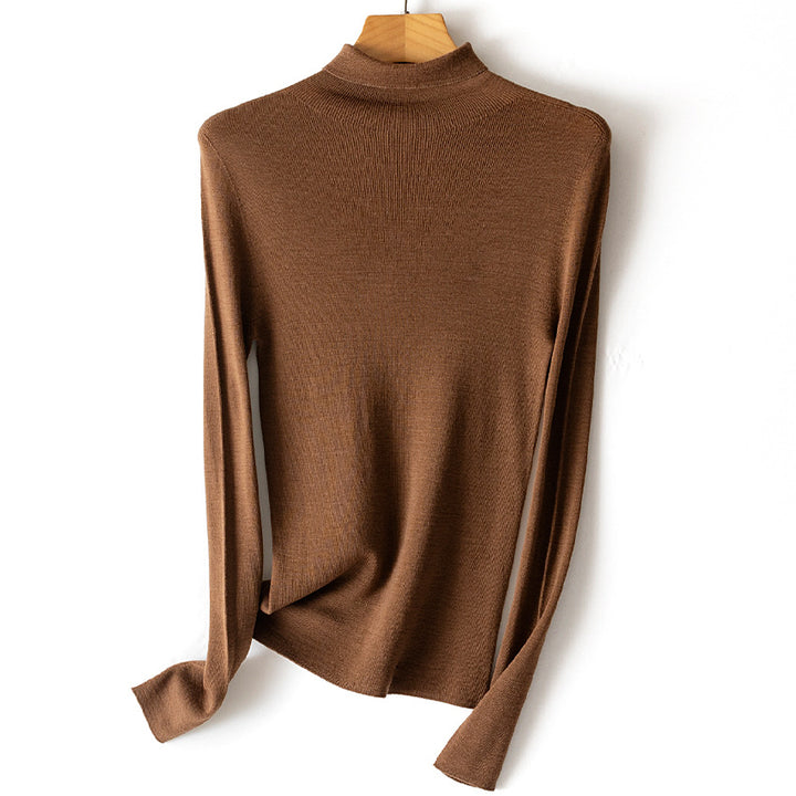 Damen Leichter Feinstrick-Rollkragenpullover mit fließender Passform Drune