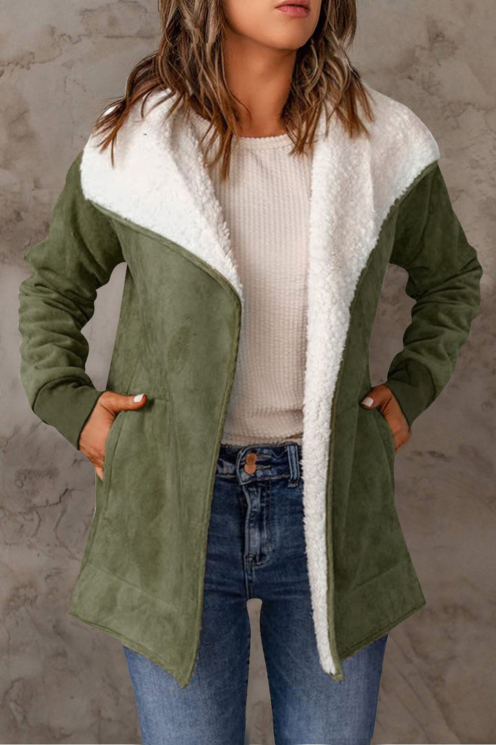 Drune | Revers Wildleder und Schafswolle Thermojacke