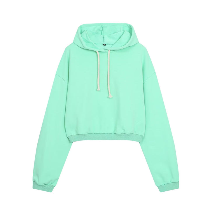 Damen Cropped-Hoodie und Palazzo-Loungehose Set Drune