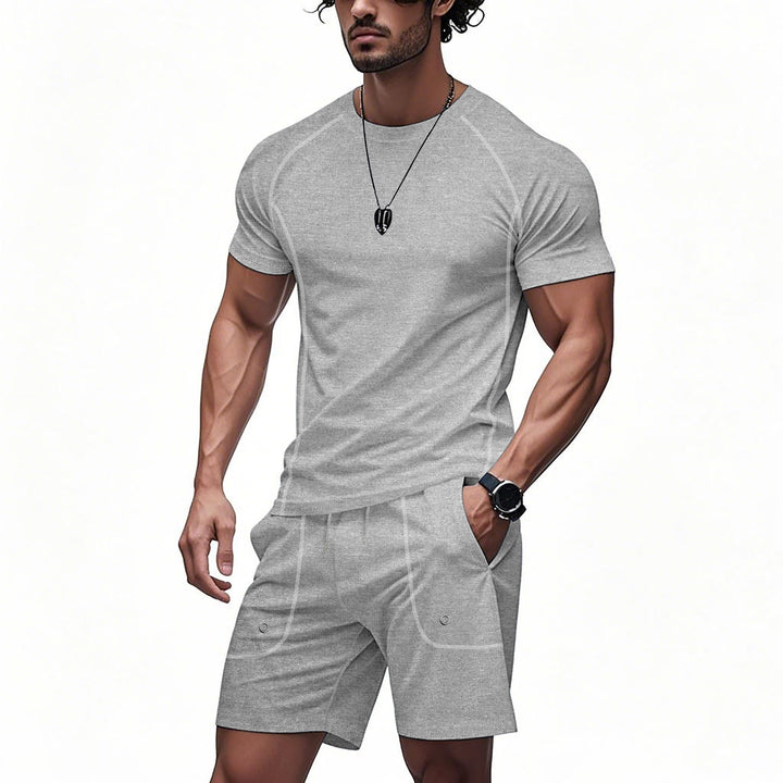 Herren Sportset mit atmungsaktivem T-Shirt und Shorts Drune