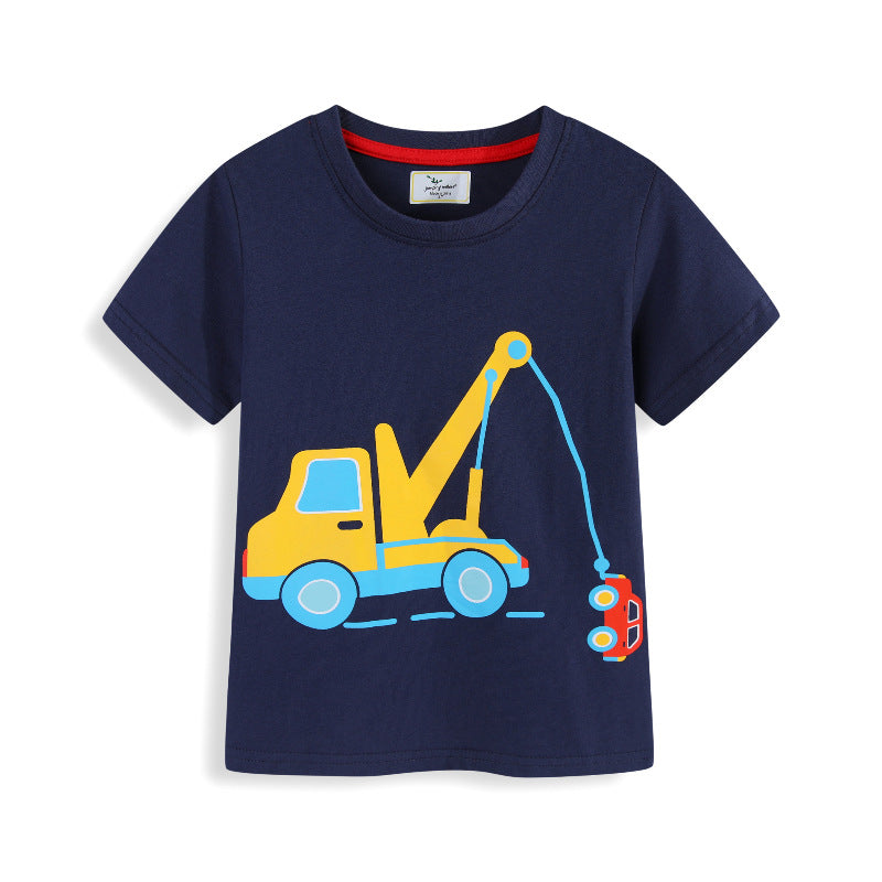 Jungen T-Shirt mit aufregendem Kran-Design Drune