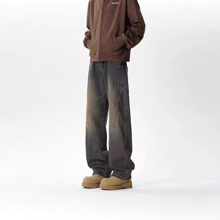 Herren Weitgeschnittene Casual Jeans Drune