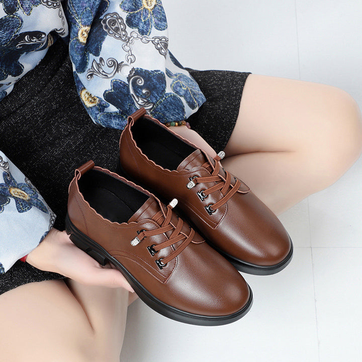 Damen Schnürschuhe mit eleganter Kante und rutschfester Sohle Drune