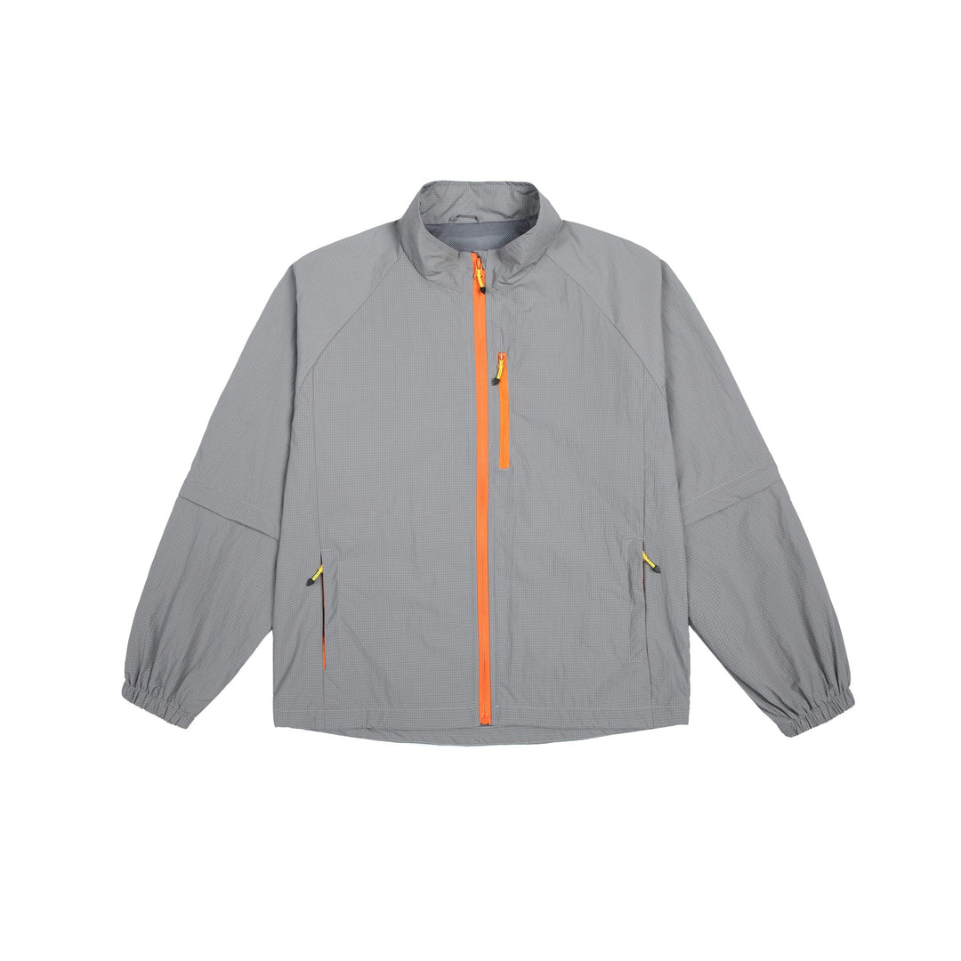 Herren leichte Ripstop-Überzugsjacke mit Stehkragen, Brusttasche und elastischen Bündchen Drune