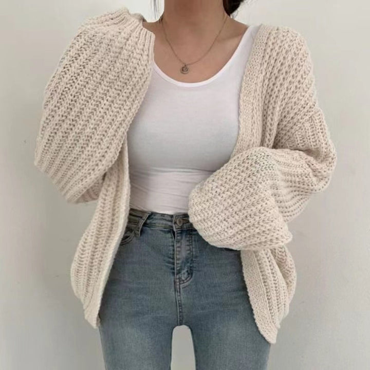 Damen Oversized Strickjacke Drune