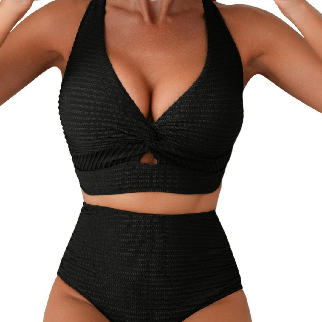Damen Hochwertiger Badeanzug mit Raffung und Twist-Detail Drune