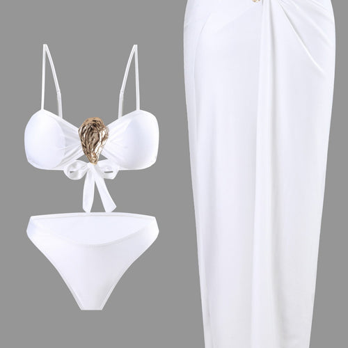 Damen Bikini-Set mit elegantem Wickelrock Drune