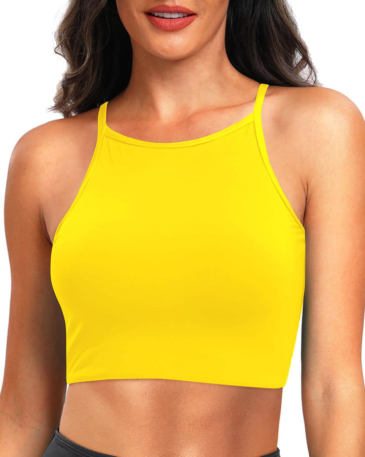 Damen Sportliches Crop-Top Drune