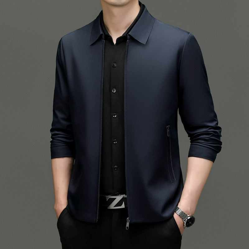 Herren modische Jacke mit innovativem Reißverschluss und elastischen Details Drune