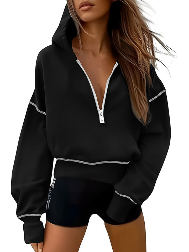 Damen Sportliche Kapuzenpullover Drune
