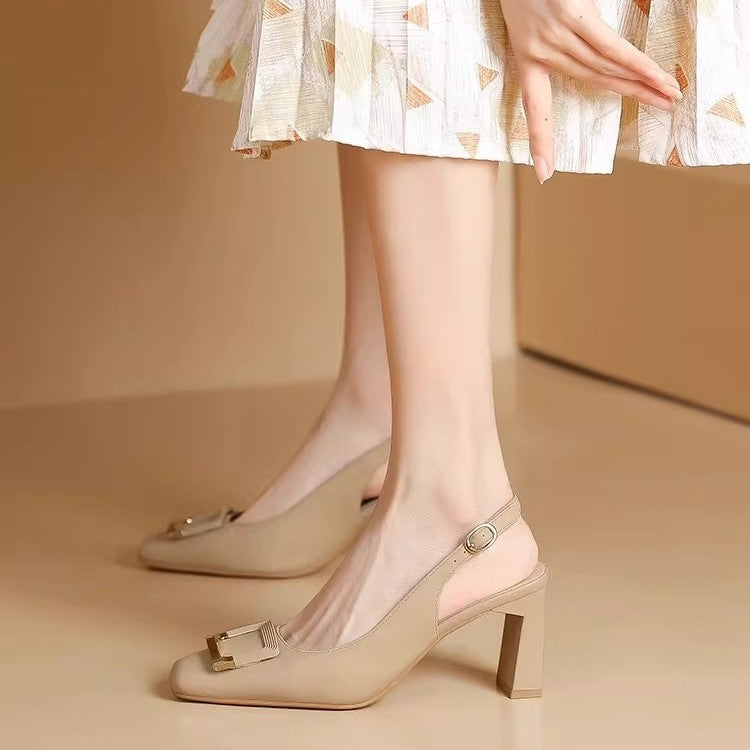Drune | Elegante Damen Sling Back Schuhe Moderne Büro High Heels