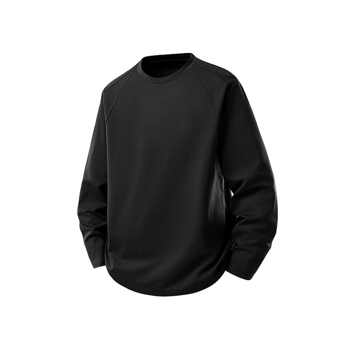 Herren Atmungsaktives Rundhals-Performance-Sweatshirt mit mikroperforierten Schulterpaneelen Drune