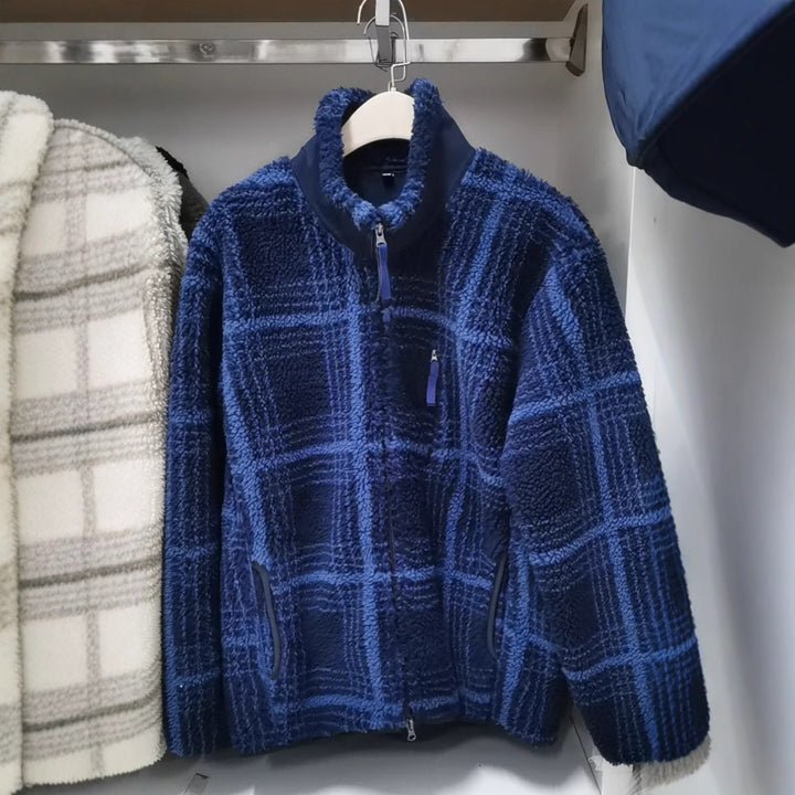 Damen Fleecejacke mit hohem Kragen und Wabenstruktur Drune