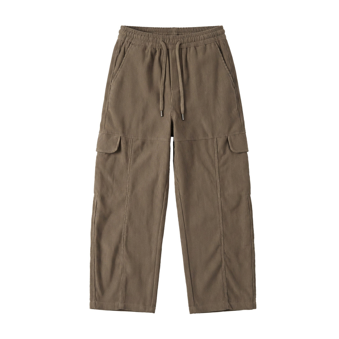 Damen Culotte-Cargo-Shorts aus Cord mit hohem Bund und Kordelzug Drune