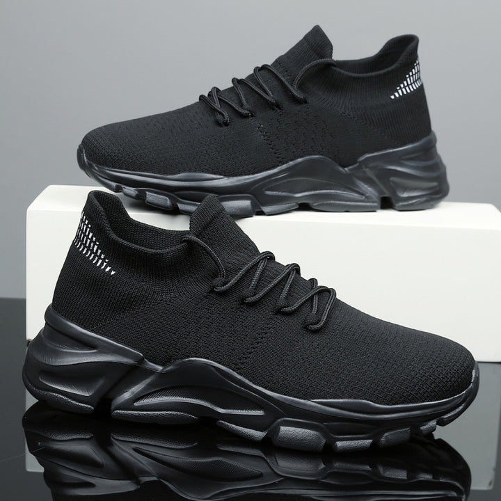 Unisex Strick-Sockensneaker mit atmungsaktiver Maschenoberfläche und markanter Plateau-Laufsohle Drune