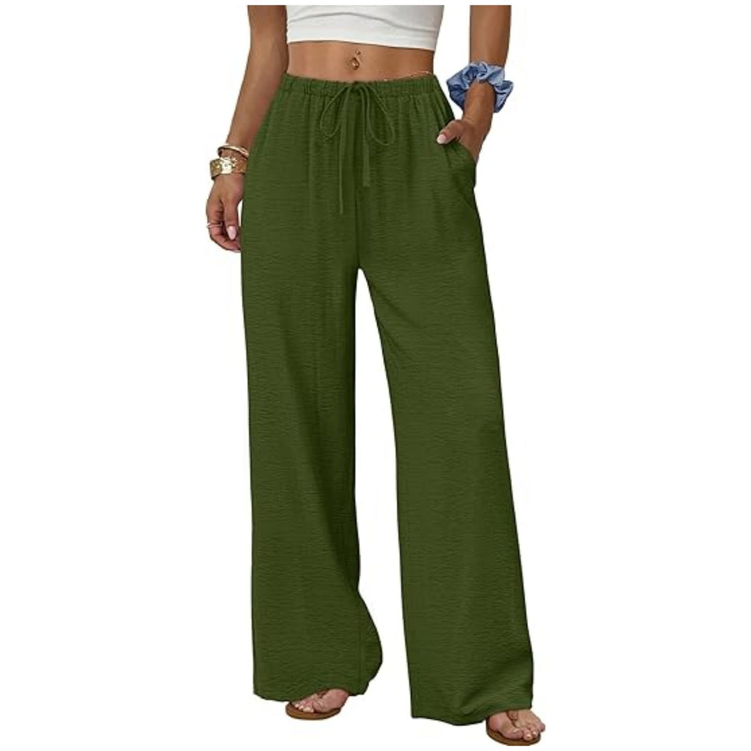 Damen Weite Loungewear-Hose mit Tunnelzug Drune