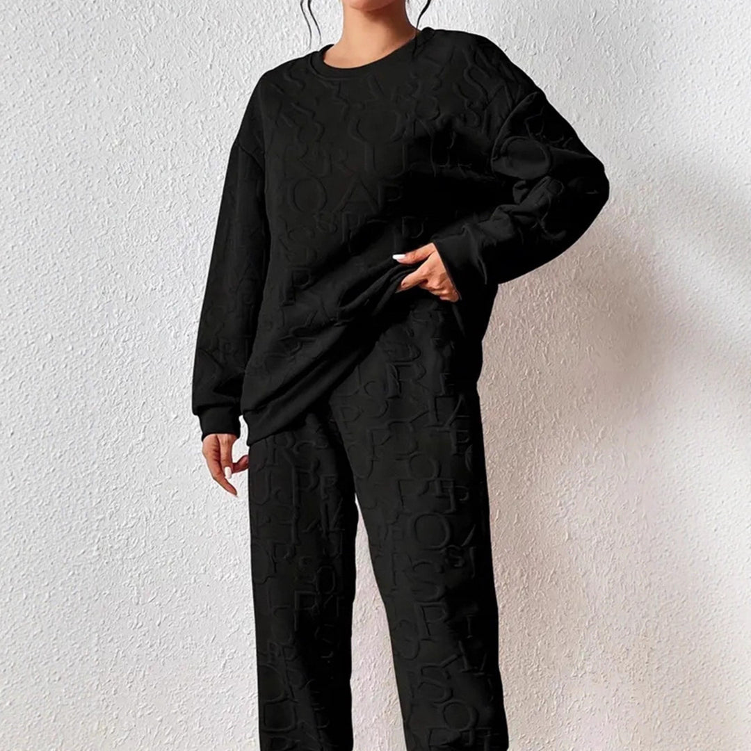 Damen Set aus hochwertigem Sweatshirt und Jogginghose Drune