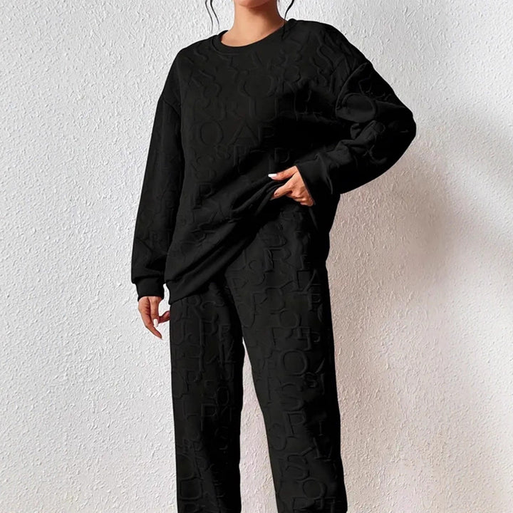 Damen Set aus hochwertigem Sweatshirt und Jogginghose Drune