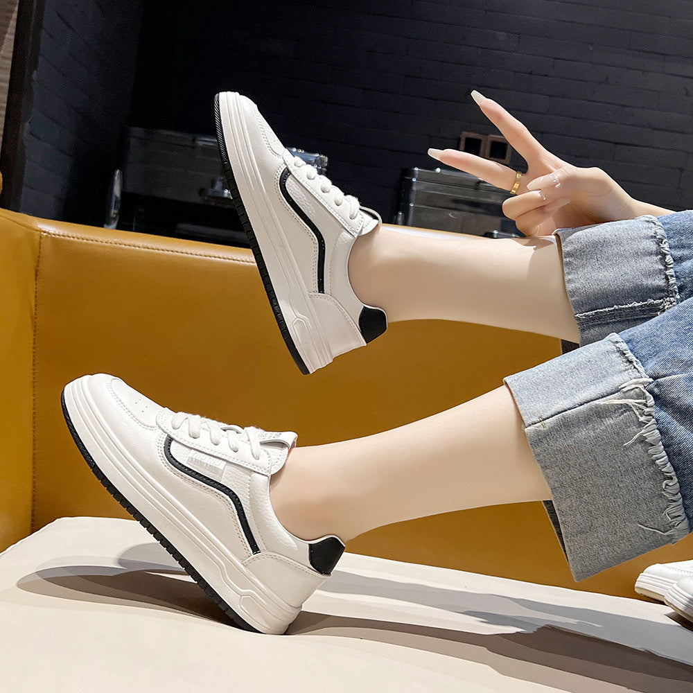 Damen lässige Sneakers mit modischem Design und dämpfender Außensohle Drune